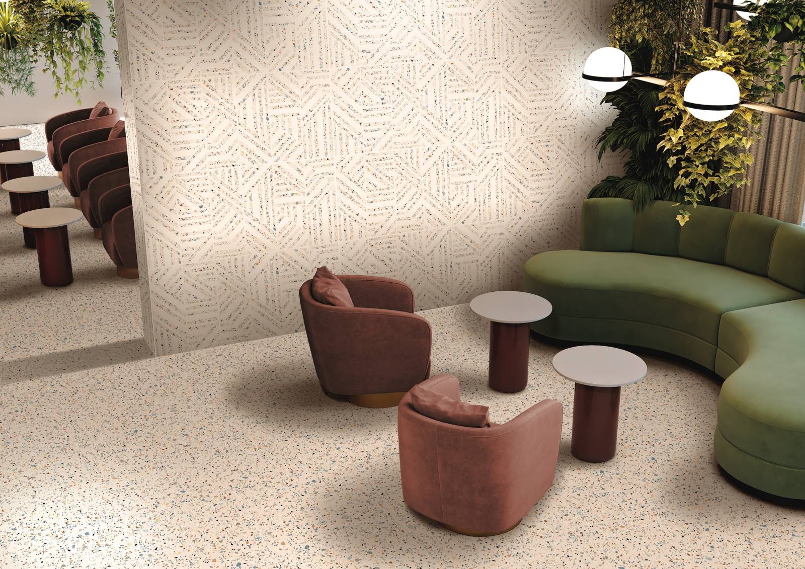 Chunks & Solaris 60x120 Le charme du terrazzo réinventé en grès cérame