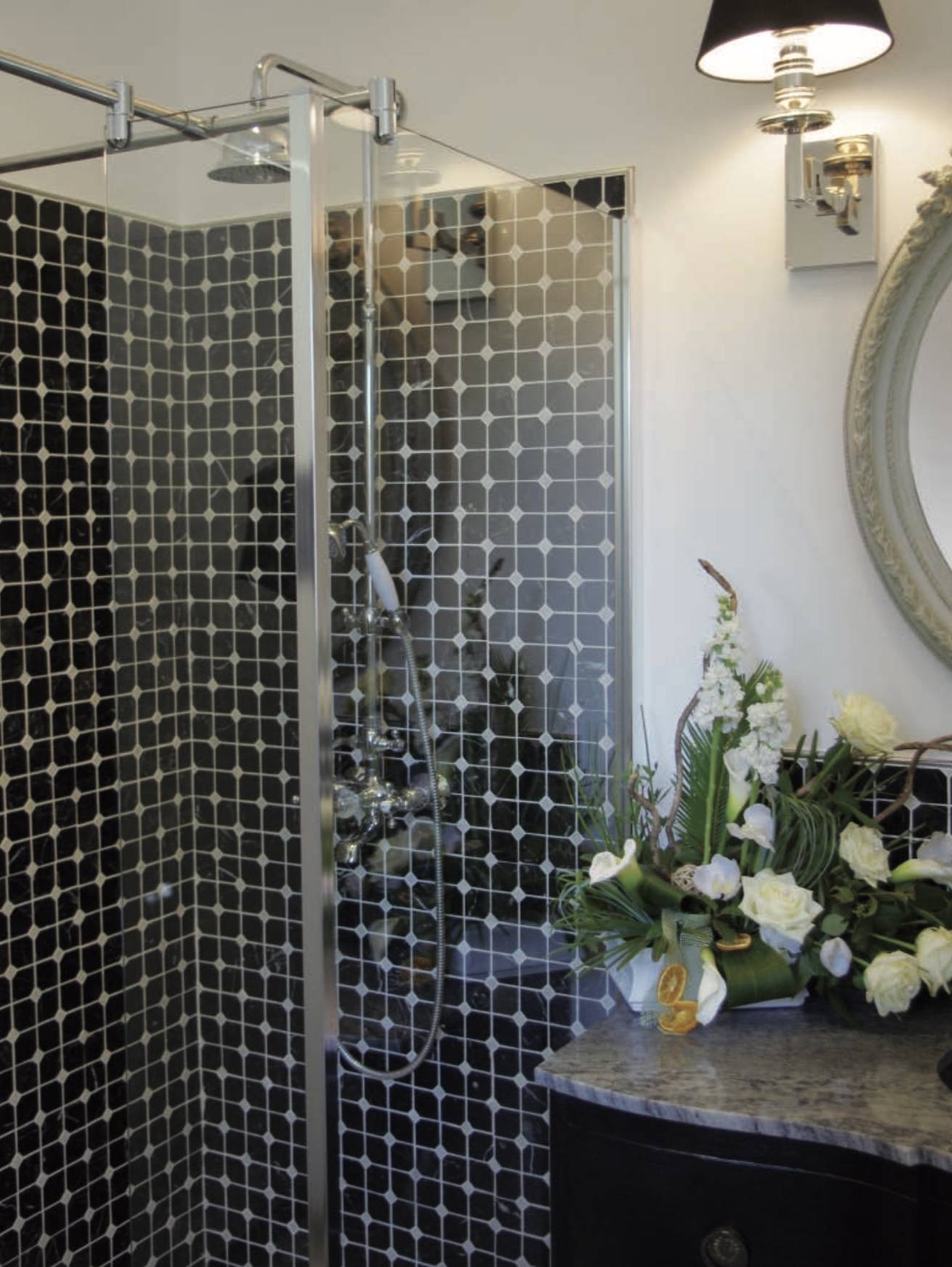 Mosaïques Marbre Noir & Blanc