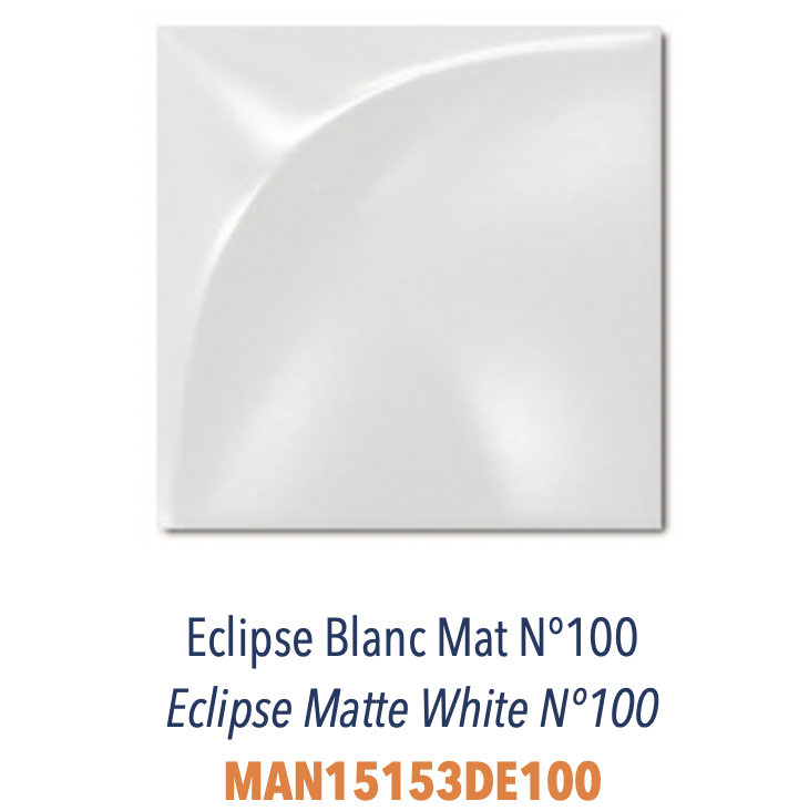 Carreau 3D Relief Eclipse Blanc Mat