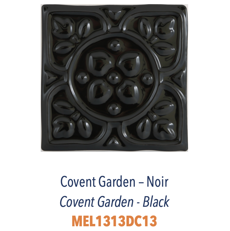 Carreau Relief Covent Garden Noir