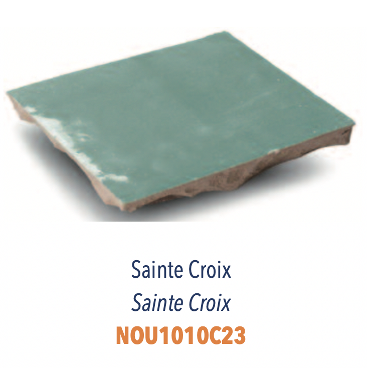 Carreaux Zellige - 10 x 10 cm - Tons Bleus & Verts