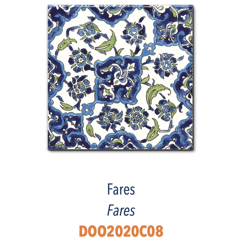 Décors Orientaux - Carreaux 20x20 peints à la main