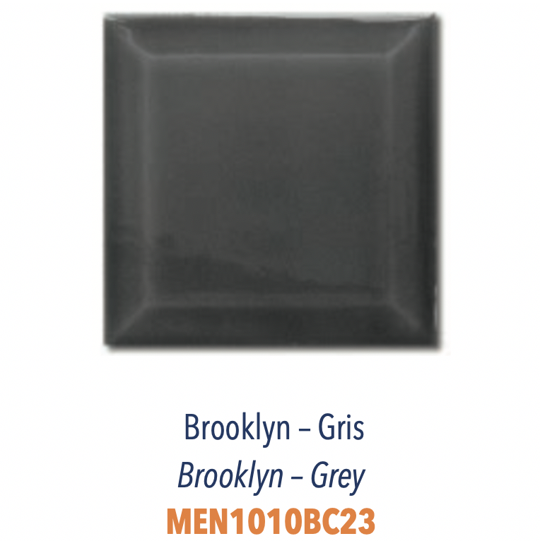 Carreau Biseauté Brooklyn Carré Gris