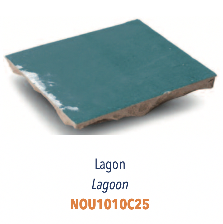 Carreaux Zellige - 10 x 10 cm - Tons Bleus & Verts