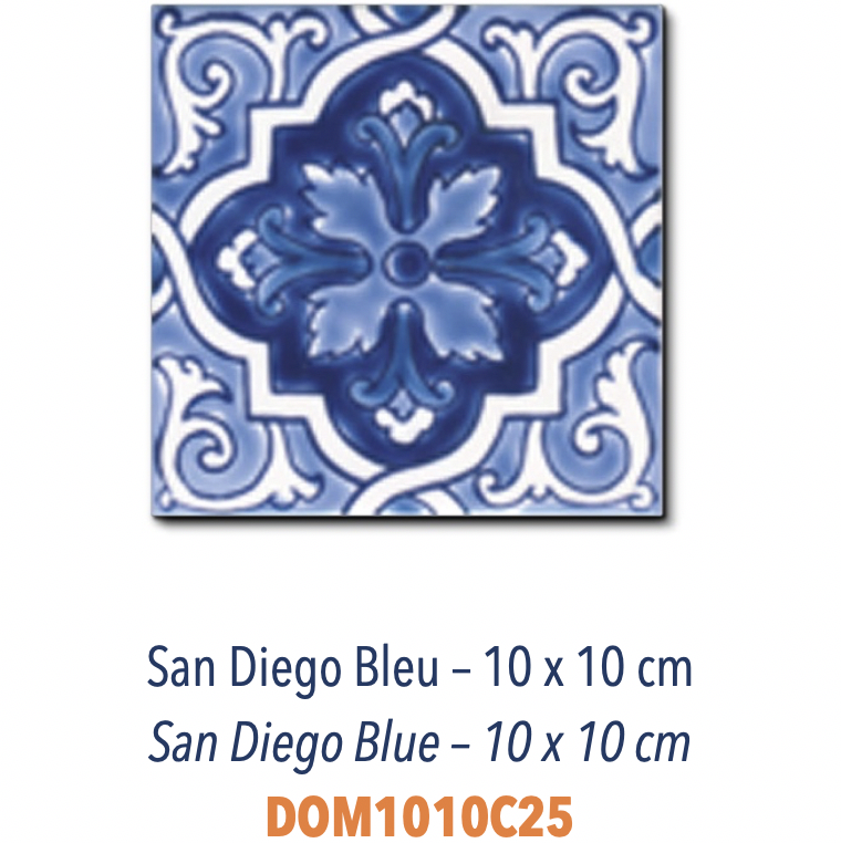 Décors Méditerranéens - Carreaux 10x10 et 20x20 peints à la main