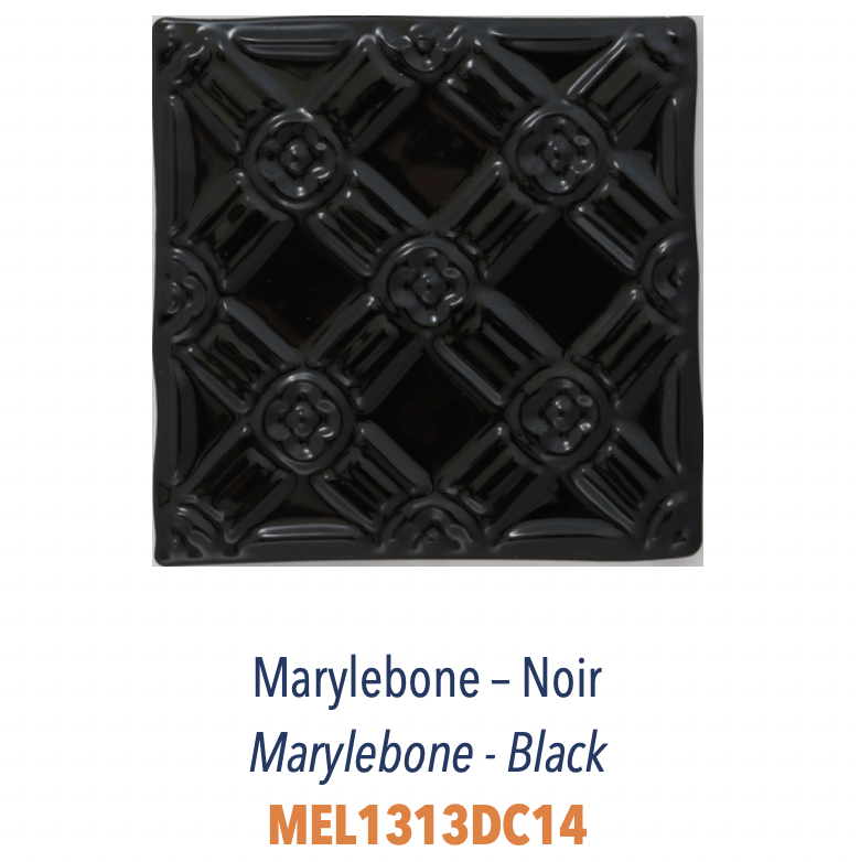 Carreau Relief Marylebone Noir