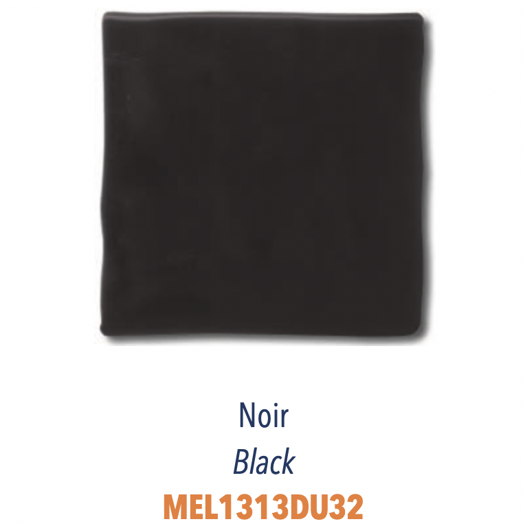 Carreau London Plat Faïence Céramique Noir