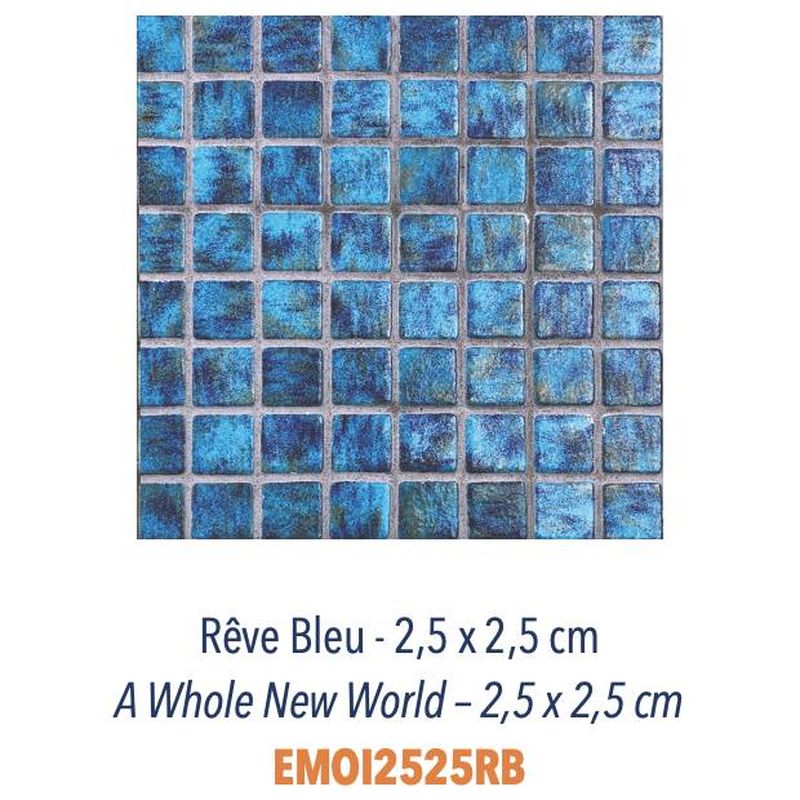 Mosaïques Pâte de Verre - Emaux de 2,5 & 5 cm