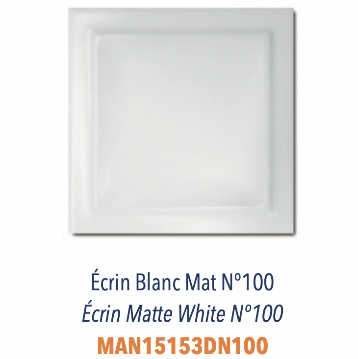 Carreau 3D Cadre Relief Ecrin Blanc Mat