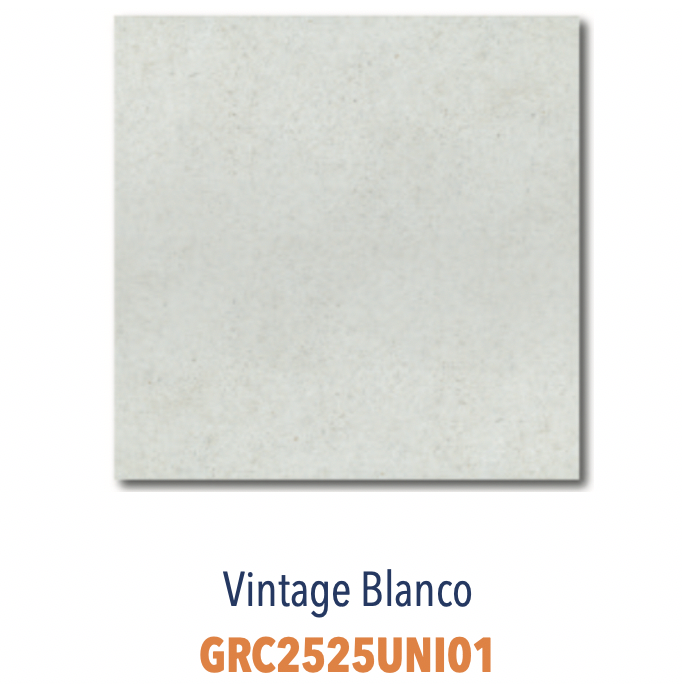 Carreau grès cérame pour sol et mur très résistant et facile d'entretien Uni Vintage Blanco Blanc Cassé