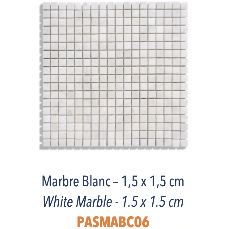 Mosaïques Marbre Noir & Blanc