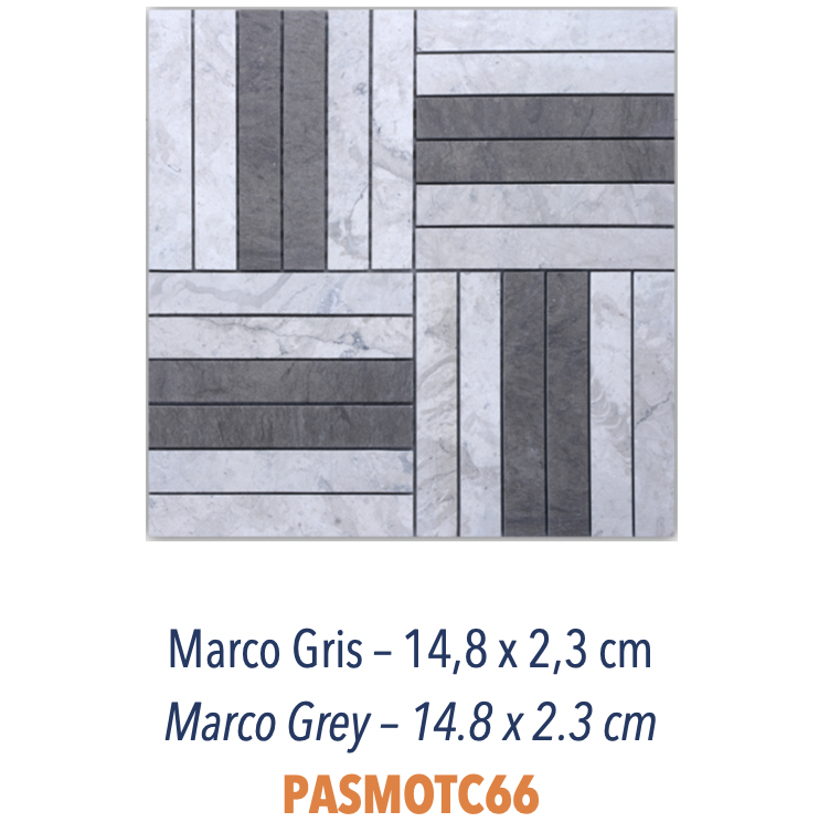 Mosaïques Thala Beige, Thala Gris & Gris Foussana