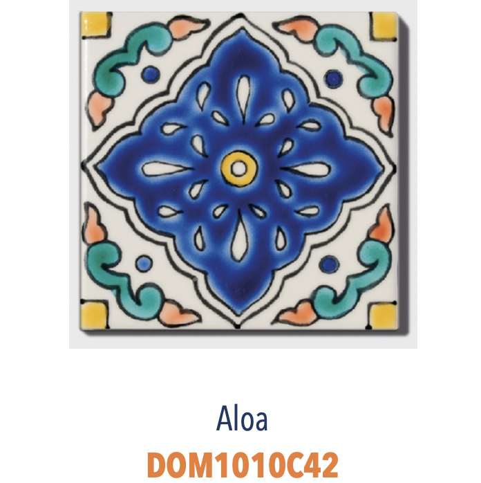 Décors Mexicains - Carreaux 10x10 peints à la main