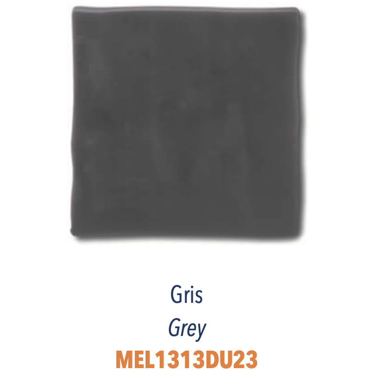 Carreau London Plat Faïence Céramique Gris