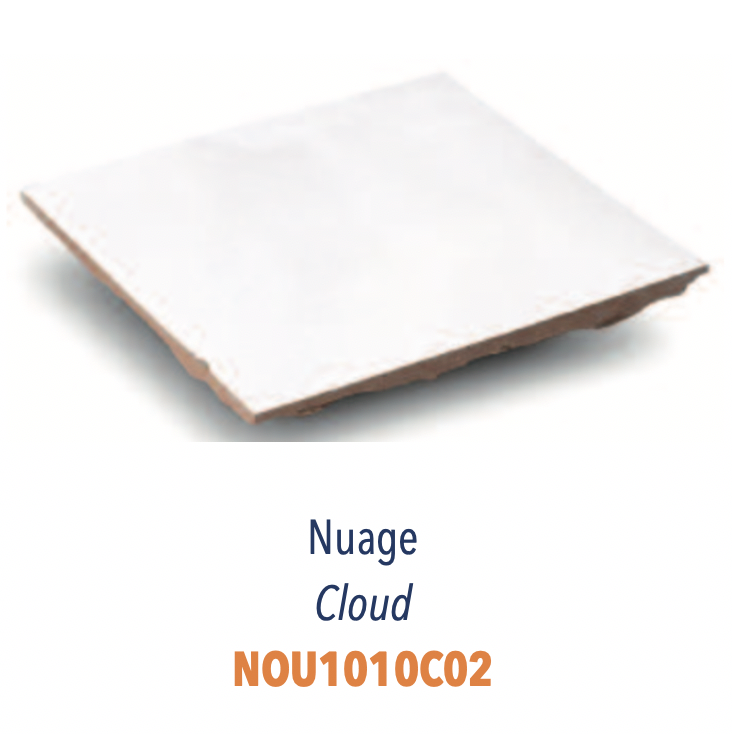 Carreaux Zellige - 10 x 10 cm - Tons Clairs (Nuances de Blanc & Beige)