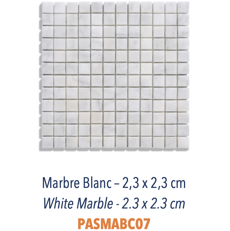 Mosaïques Marbre Noir & Blanc