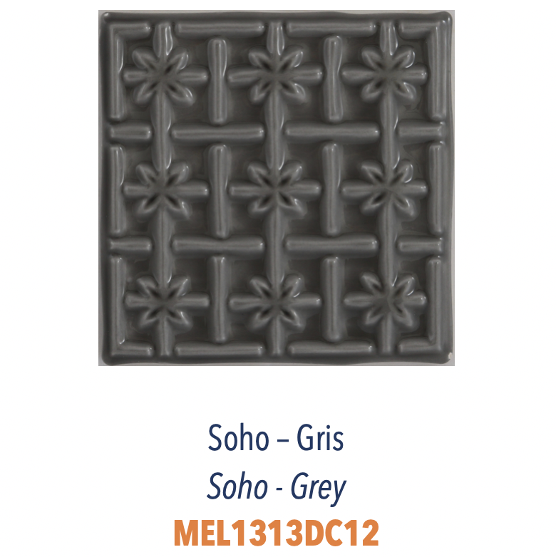 Carreau Relief Soho Gris