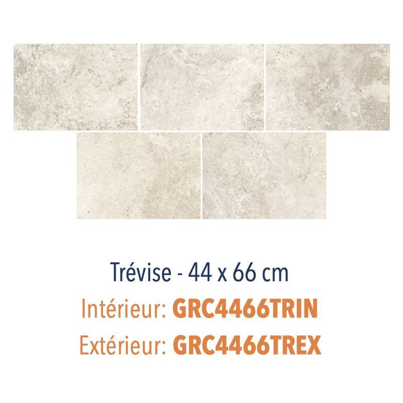 Grès cérame - Effet Travertin - Gamme Trévise