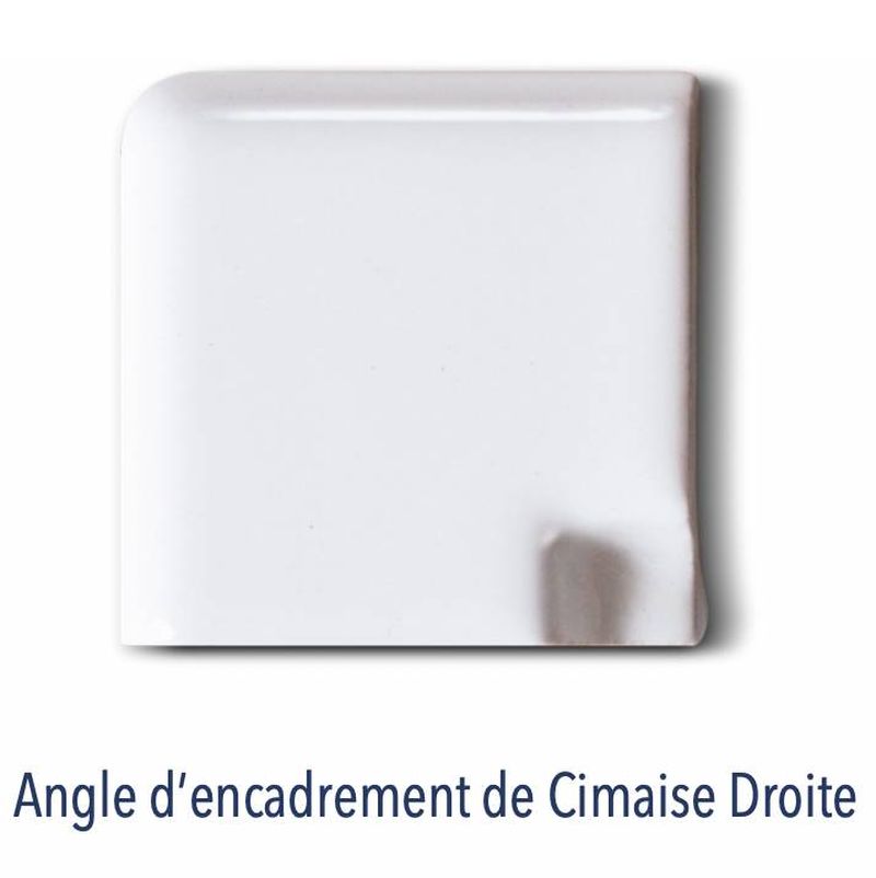 Angle d'encadrement de cimaise droite pièce de finition