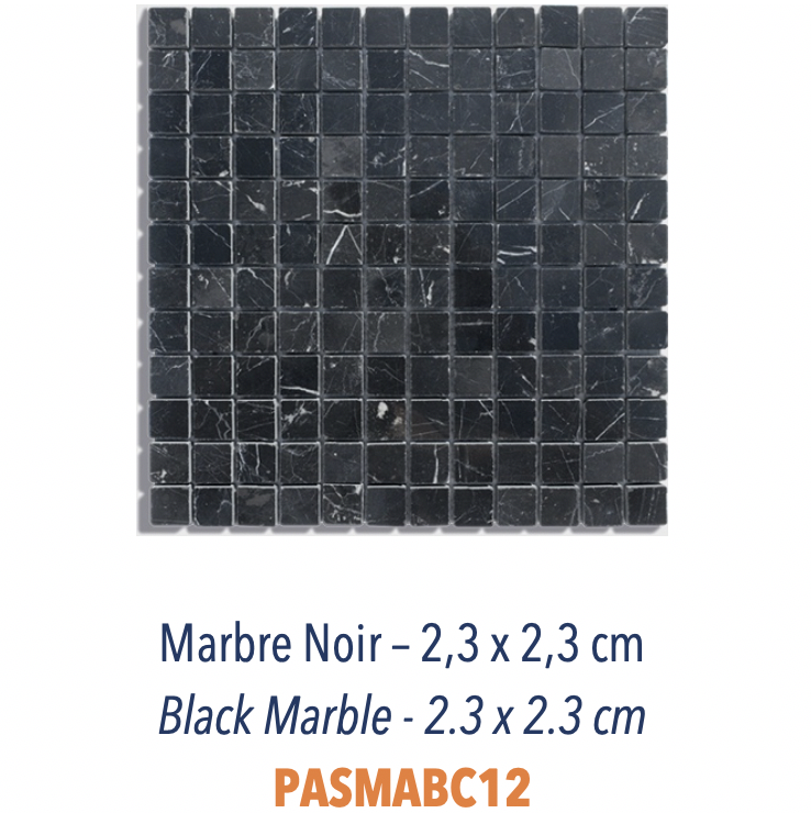 Mosaïques Marbre Noir & Blanc