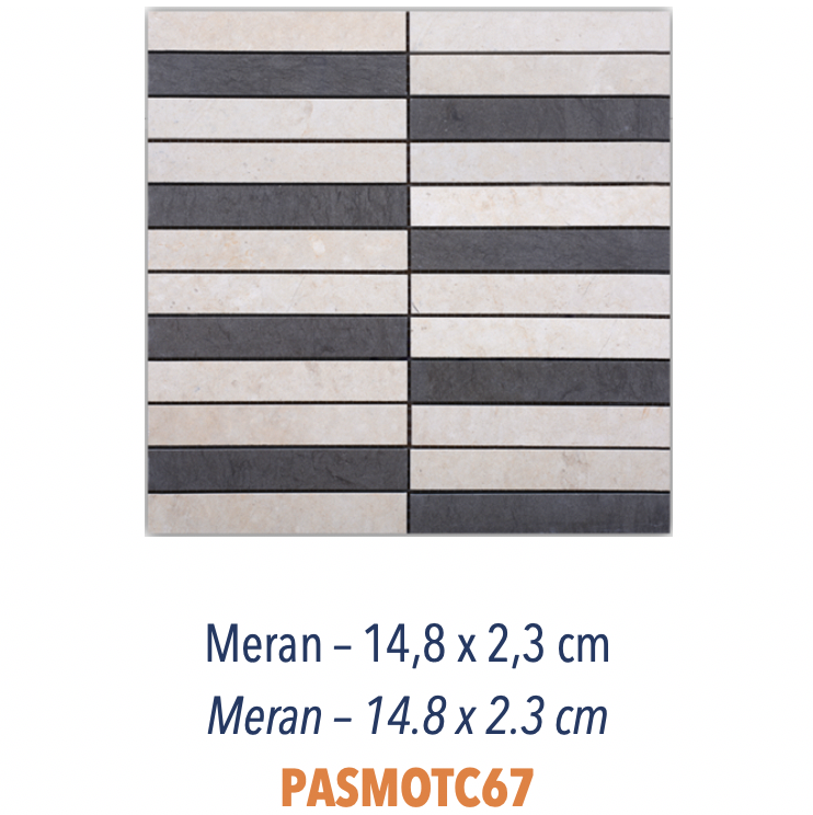 Mosaïques Thala Beige, Thala Gris & Gris Foussana