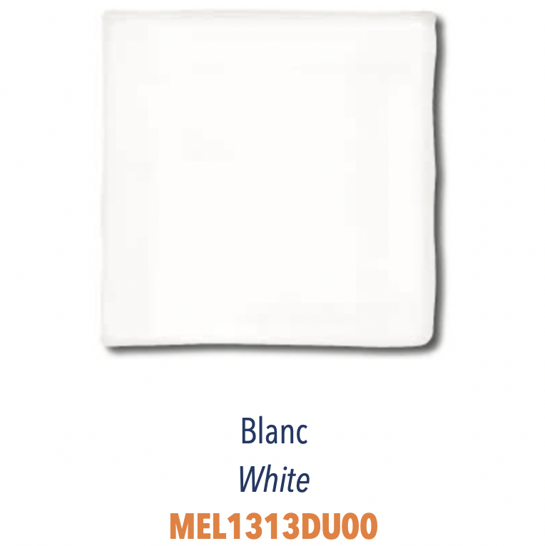 Carreau London Plat Faïence Céramique Blanc