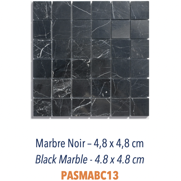 Mosaïques Marbre Noir & Blanc