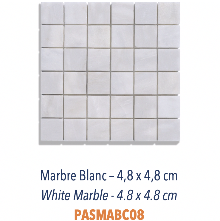 Mosaïques Marbre Noir & Blanc