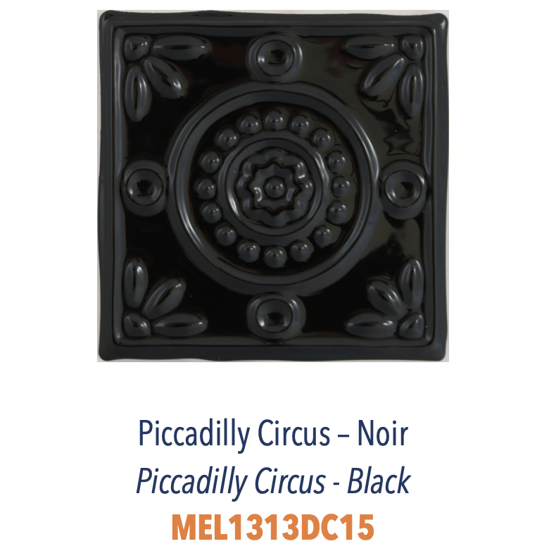 Carreau Relief Piccadilly Circus Noir