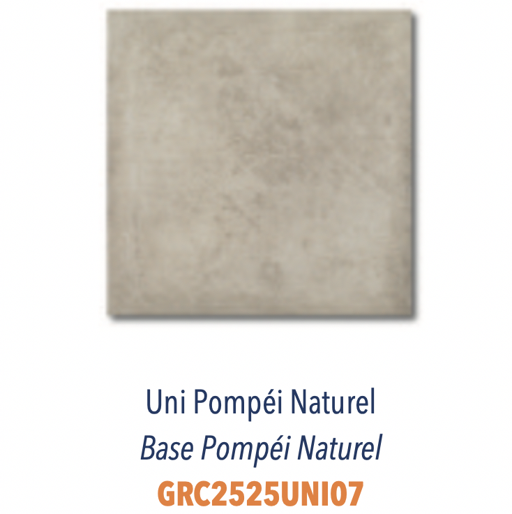 Carreau grès cérame pour sol et mur très résistant et facile d'entretien Uni Pompéi Naturel Beige