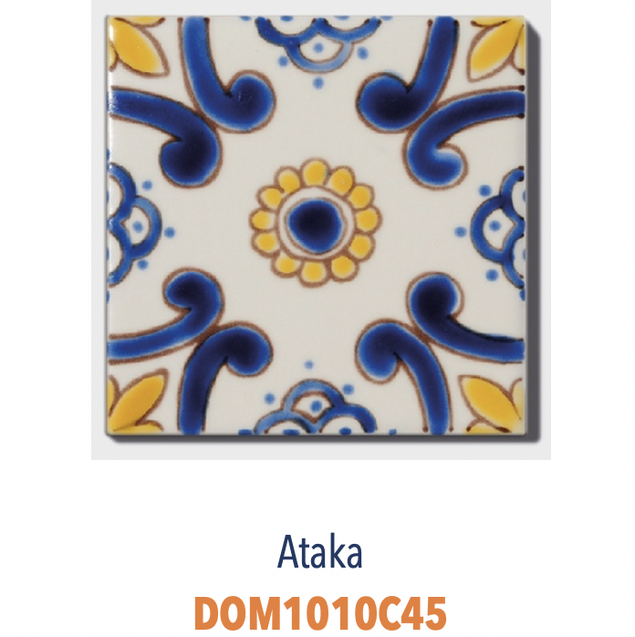 Décors Mexicains - Carreaux 10x10 peints à la main