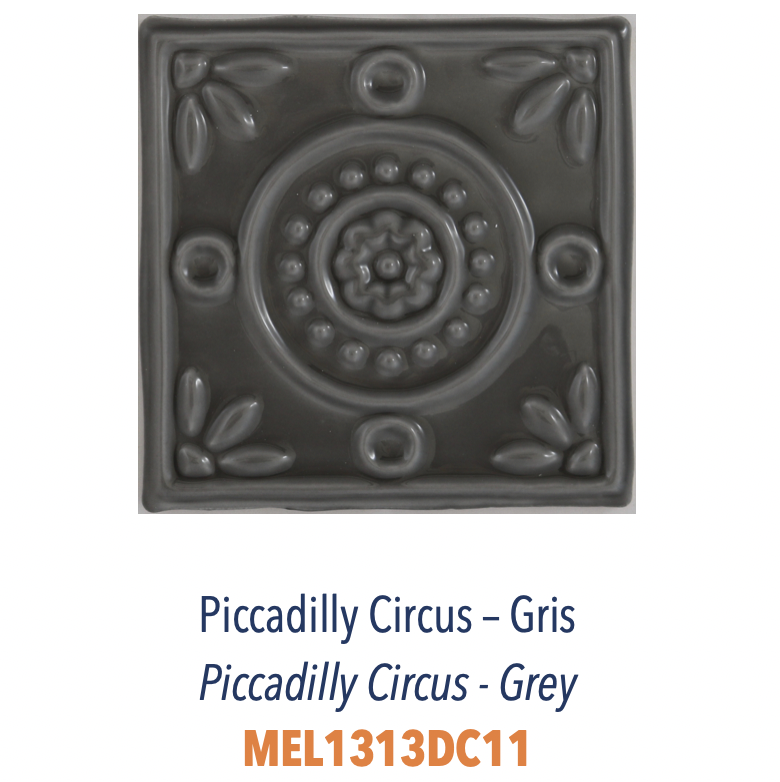 Carreau Relief Piccadilly Circus Gris