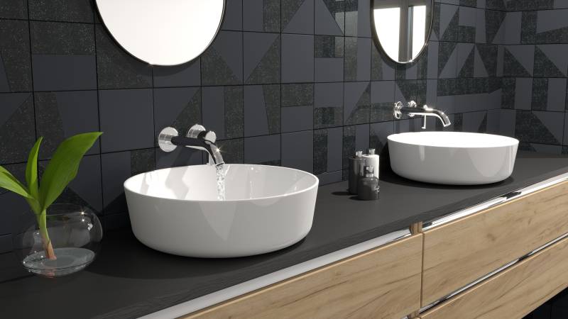 Vosges - Classique 15x15 en grès cérame avec un émaillage sélectif