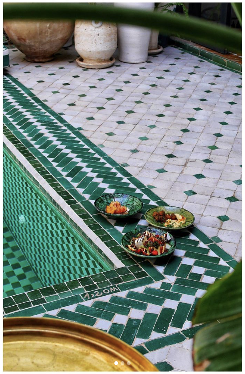 Carreaux Zellige - 5 x 5 cm sur trame