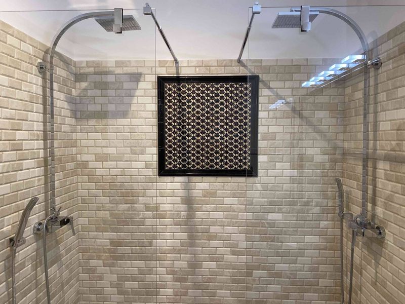 Mosaïques Marbre Noir, Blanc & Beige