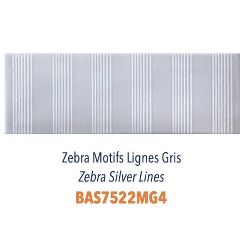 Carreau Zebra Motifs Lignes Gris