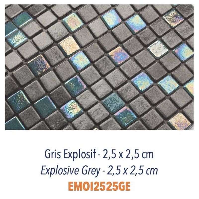 Mosaïques Pâte de Verre - Emaux de 2,5 & 5 cm