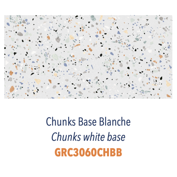 Chunks : Le charme du terrazzo réinventé en 30x60 cm