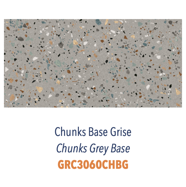 Chunks : Le charme du terrazzo réinventé en 30x60 cm