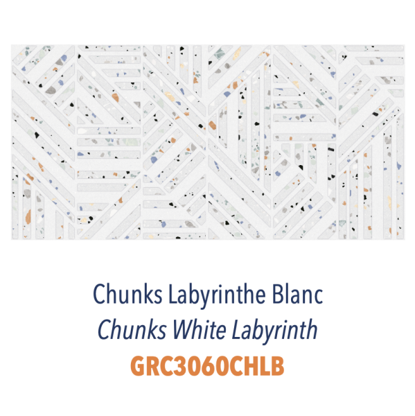 Chunks : Le charme du terrazzo réinventé en 30x60 cm