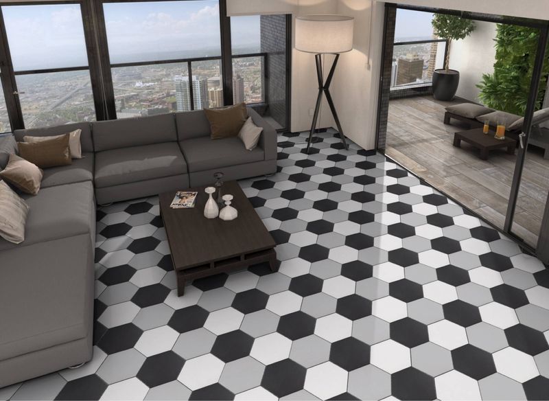 Grès Cérame - Hexagones - Unis & Décors