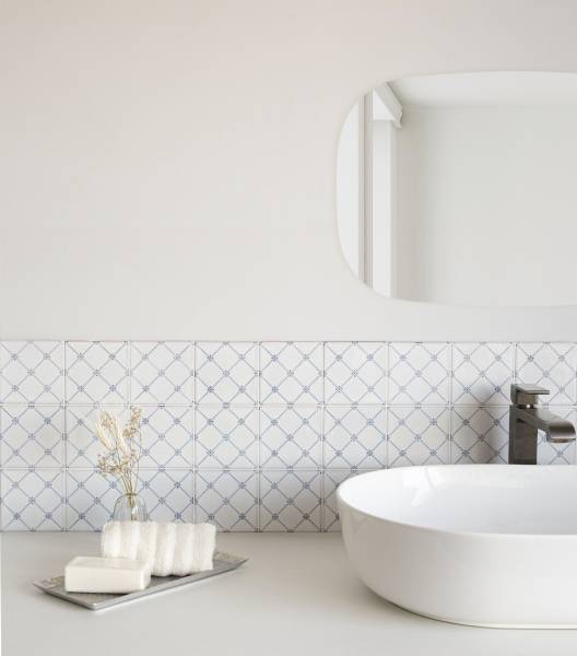 Luna Bleu & Luna Rousse – Carreaux muraux à motifs 10x10 cm