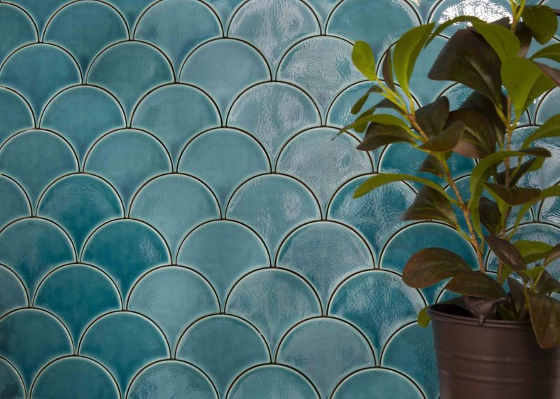 Ecailles avec émaillage craquelé - Seront chez vous comme un poisson dans l'eau