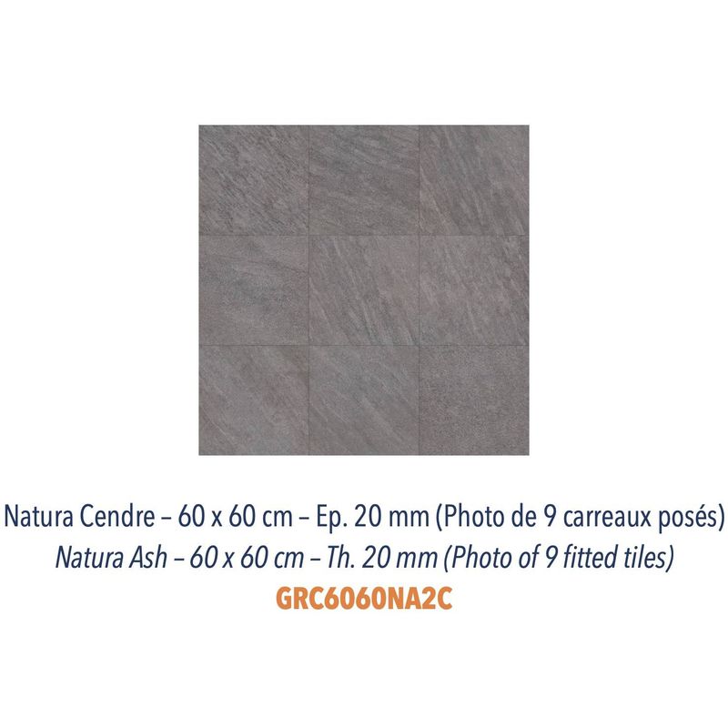 Natura - Carreaux extérieur antidérapants - 2 cm d'épaisseur