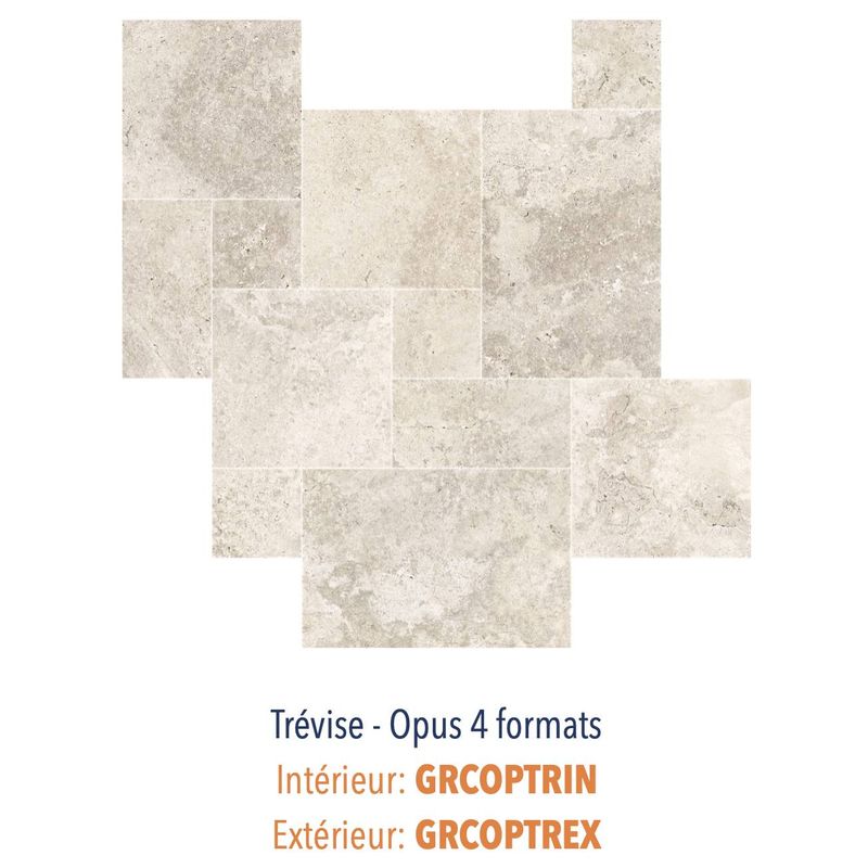Grès cérame - Effet Travertin - Gamme Trévise