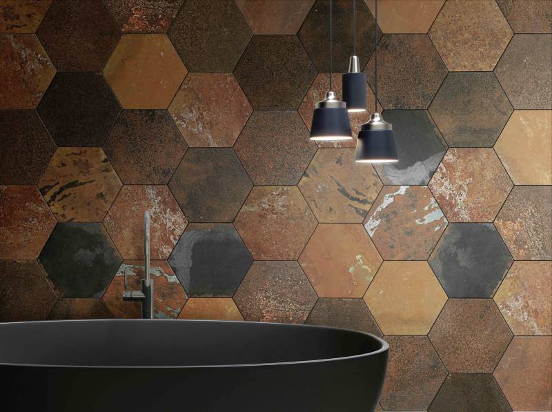 Grès Cérame - Effet Rouillé Industriel