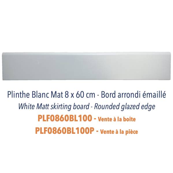 Plinthes en faïence - Couleurs unies