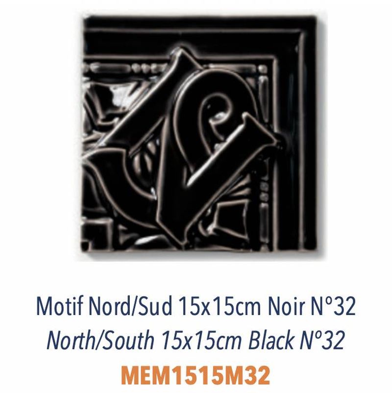Angle Motif Nord/Sud Noir