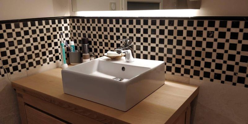 Mosaïques Marbre Noir, Blanc & Beige