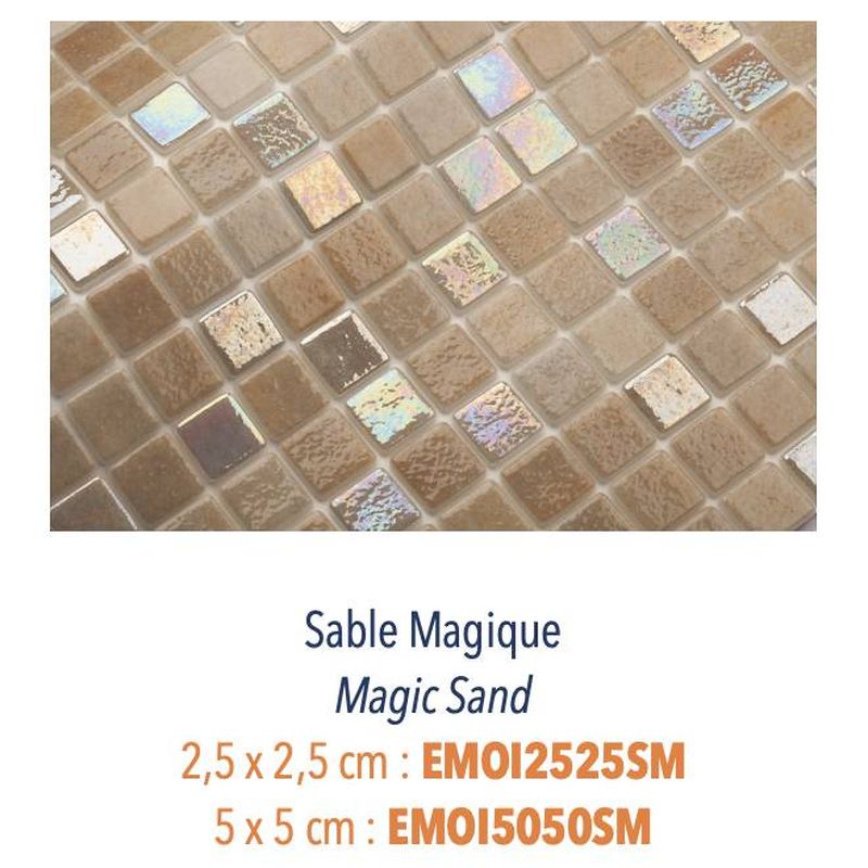 Mosaïques Pâte de Verre - Emaux de 2,5 & 5 cm